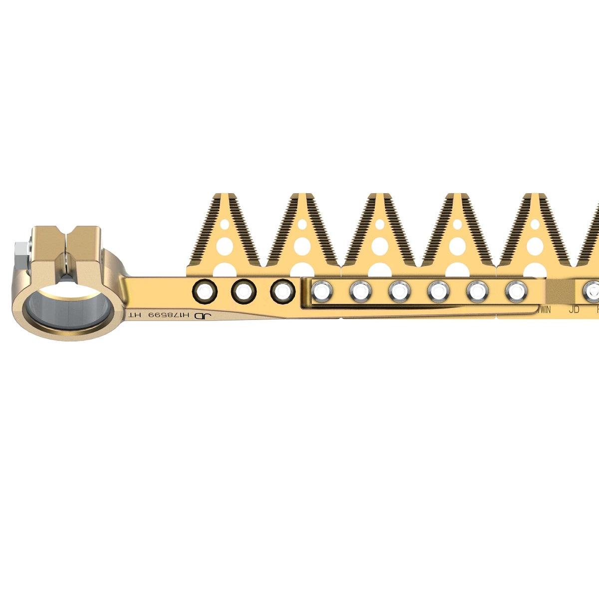 John Deere AE57039: Knife Double Overlap Over Serrated Cutterbar, 4.9 m, Left Side