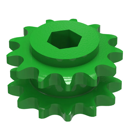 John Deere AE74597: Double Chain Sprocket, 13 Tooth