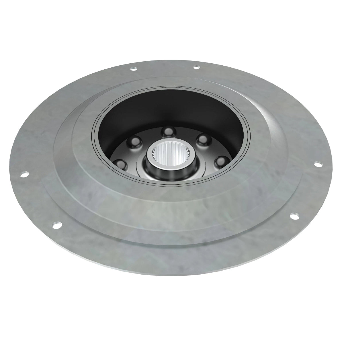 John Deere AH168456: Torsional Damper Splined Coupling with Hub