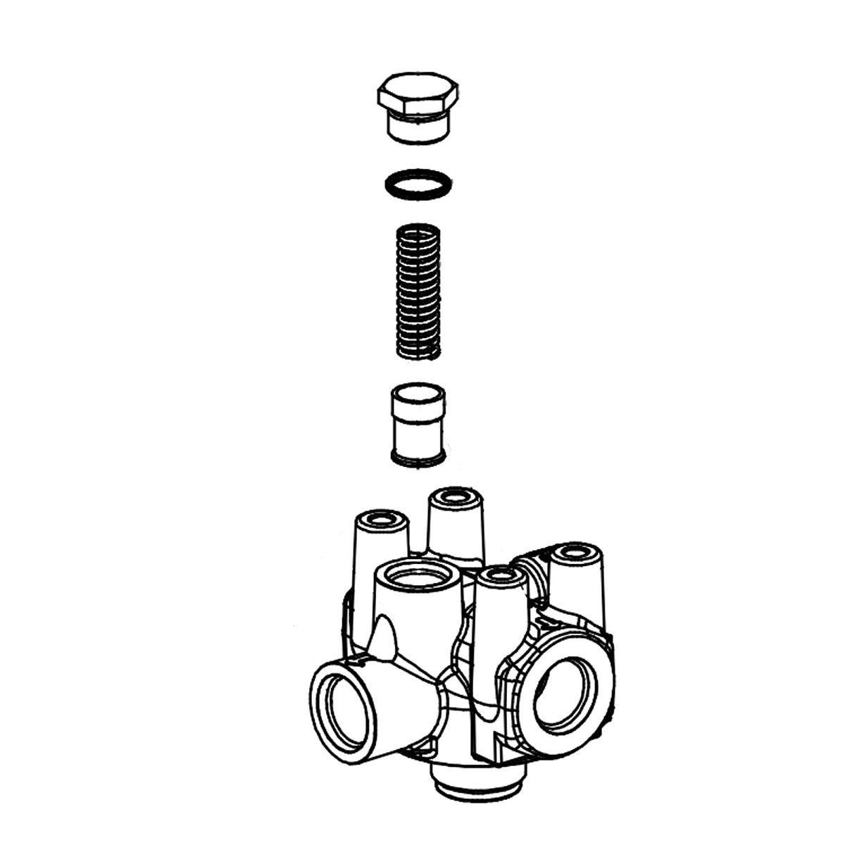 John Deere AH227847: Hydraulic Oil Filter Head