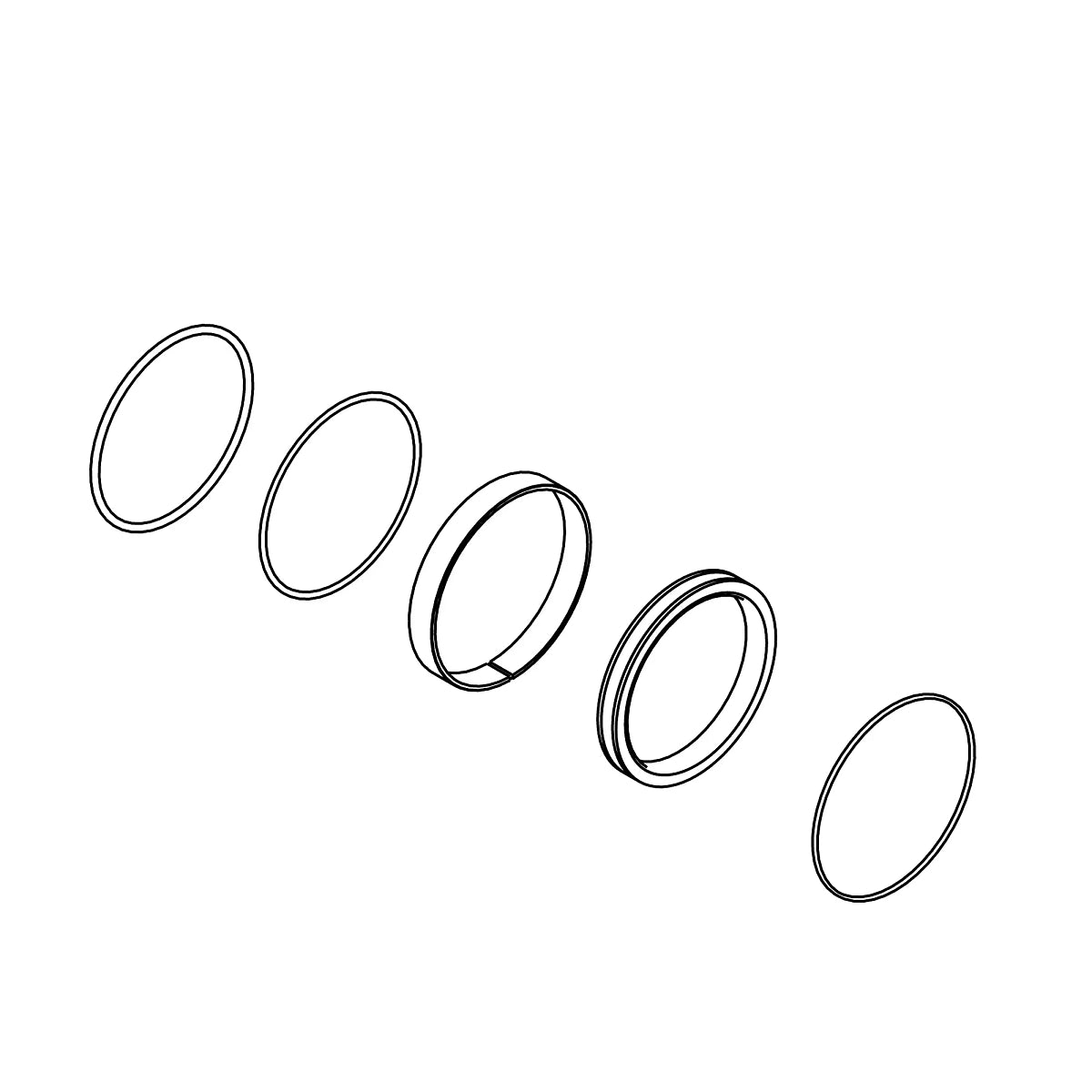 John Deere AHC20315:  Hydraulic Cylinder Bore Seal Kit
