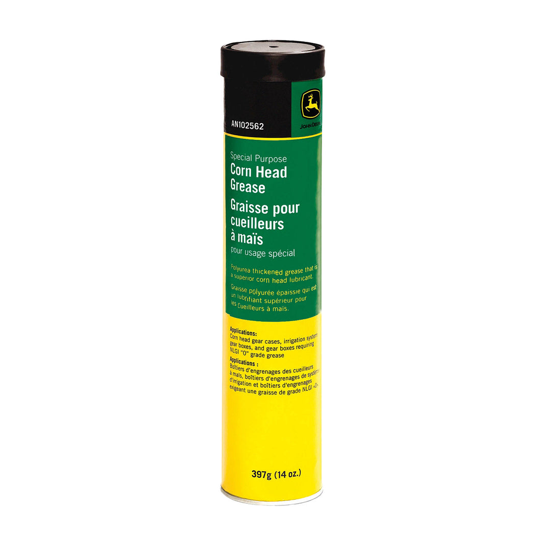 John Deere AN102562: Special-Purpose Corn Head Grease, 397 gram (14 Oz) Cartridge