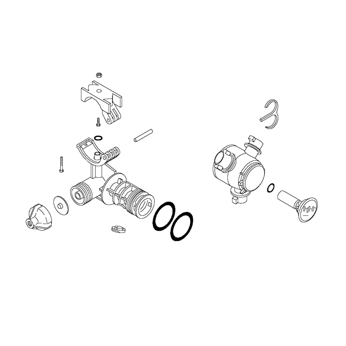 John Deere AN205562: Triplet Nozzle, 0.75 inch Pipe