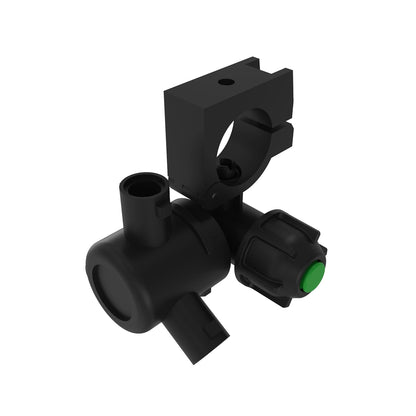 John Deere AN206179:  Wet Boom 3-Way Standard Nozzle Body, Pipe Size 3/4 inch