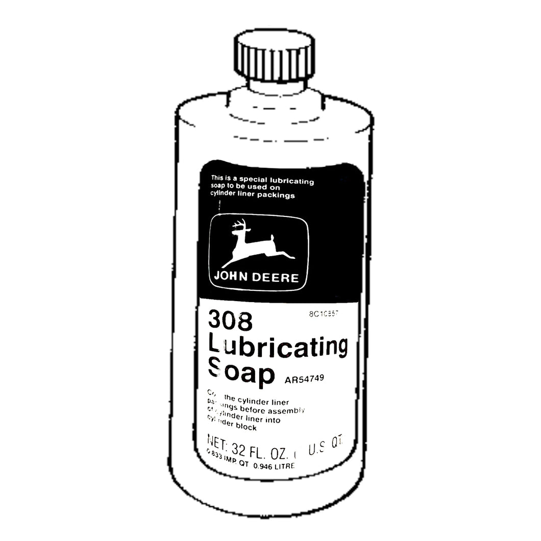 John Deere AR54749: 308 Lubricating Soap, 32 Fluid Oz (1 Quart)