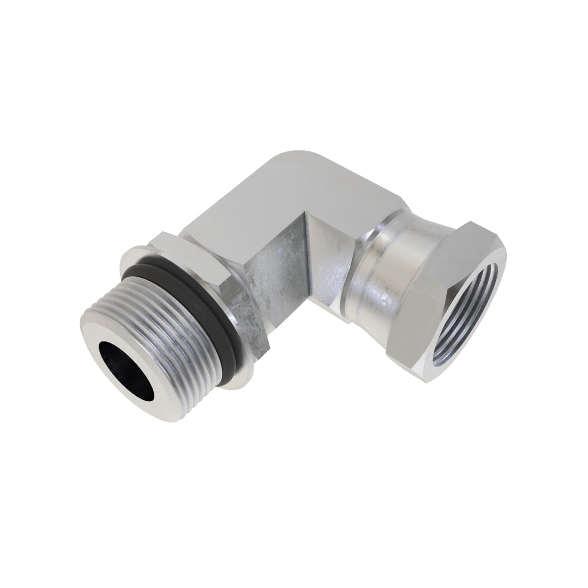 John Deere AU11752: Male to Female 90 Degree Swivel Cone Fitting