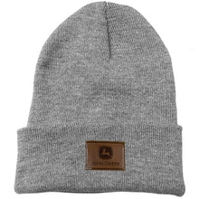 John Deere Knit Beanie with Leather Patch
