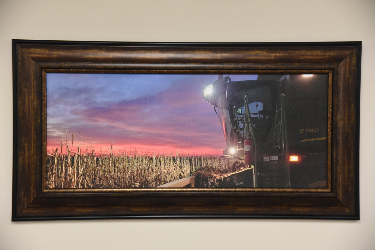 "S780 At Dawn" Framed Canvas Print