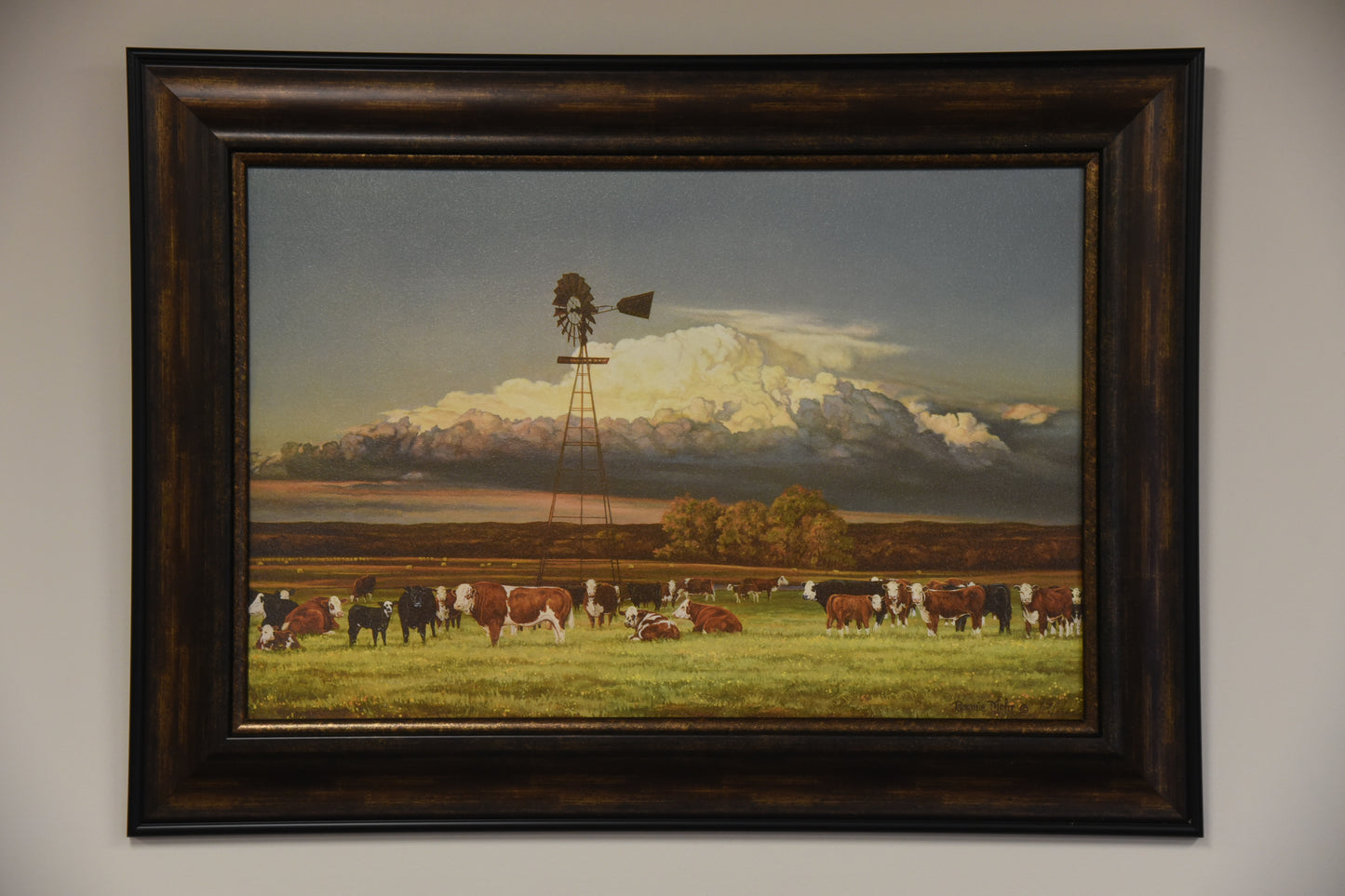 "Summer Pastures" Framed Canvas Print