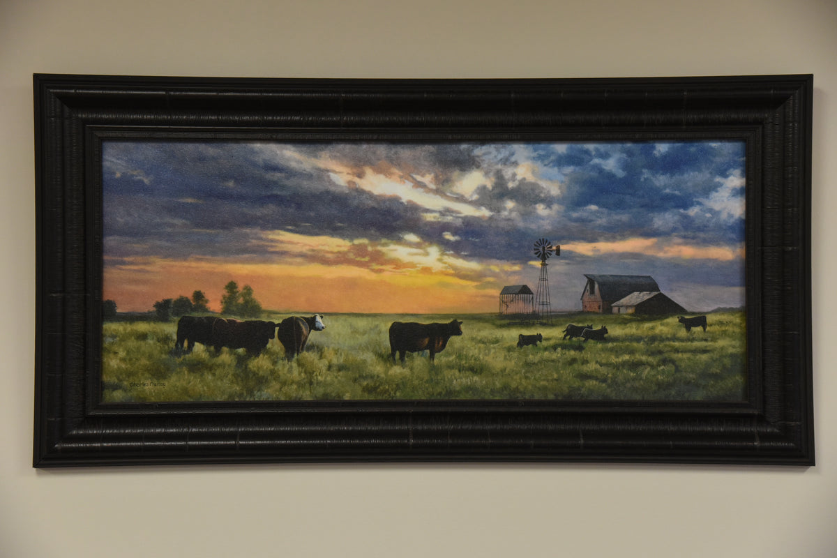 "Amazing Graze" Framed Canvas Print