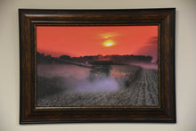 "Orange Sky Harvest" Framed Canvas Print