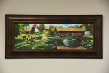 "Old Time John Deere" Framed Canvas Print