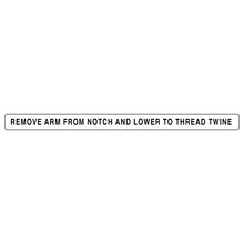 John Deere E131820: Twine Guide Arm Label