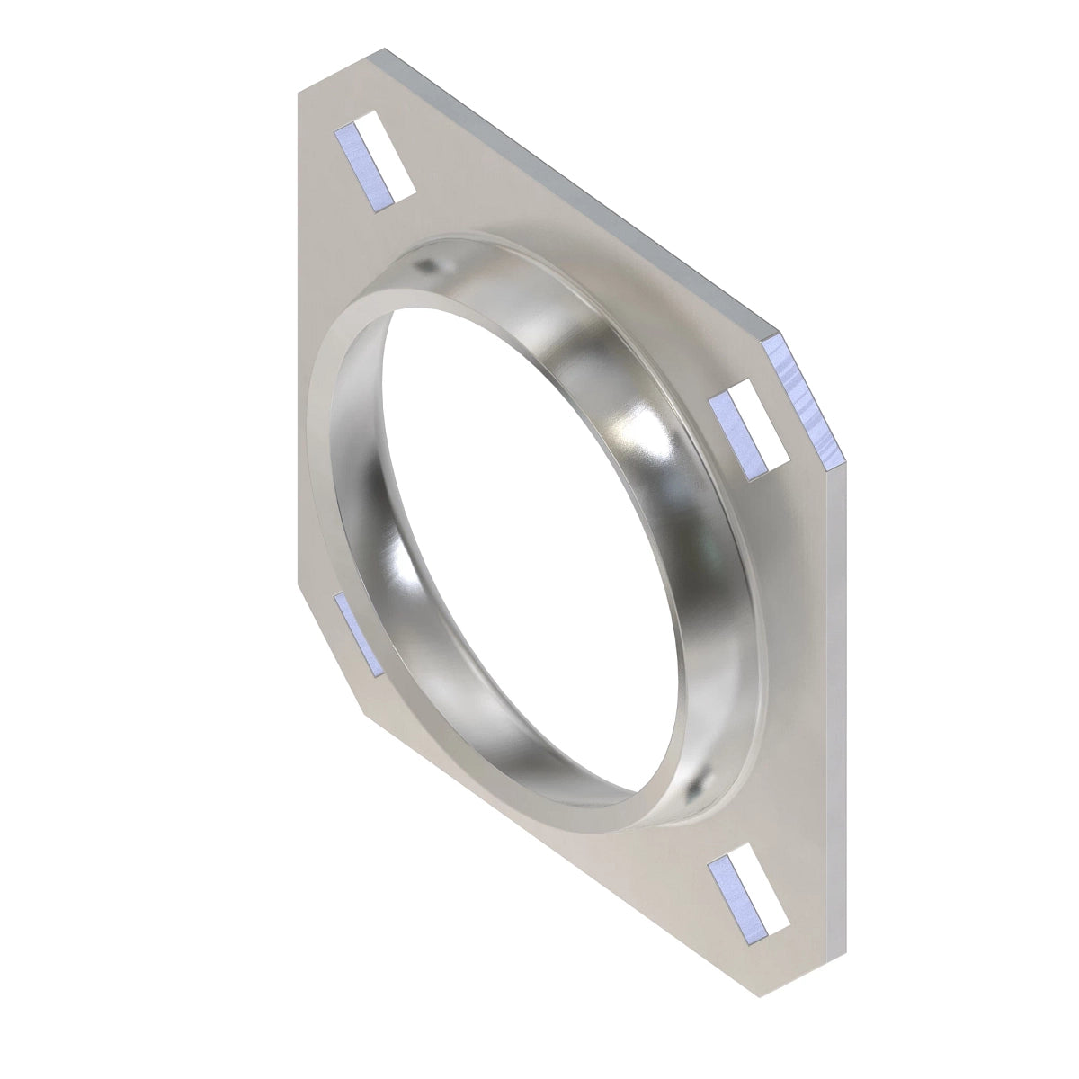John Deere E74826: 4-Hole Square Trimmed Flanged Bearing Housing