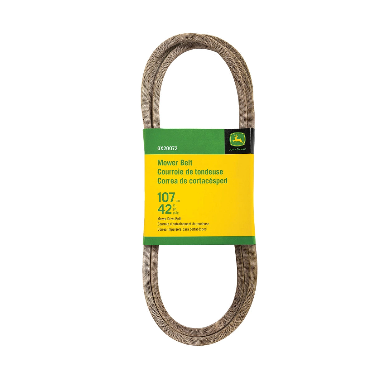 John Deere GX20072:  Mower Drive Flat Belt, Effective Length 2635 mm (103.7 inch)