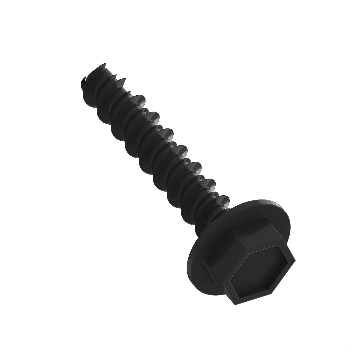 John Deere H111705:  Hexagonal Flange Head Self-Tapping Screw, 0.216" X 0.748"