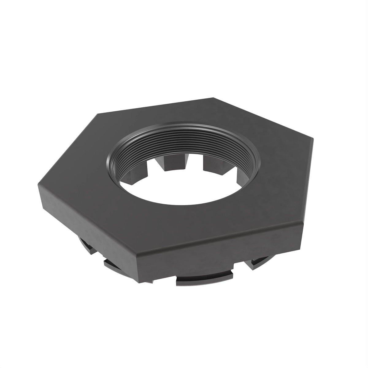 John Deere H129854: Hexagonal Slotted Nut, M60