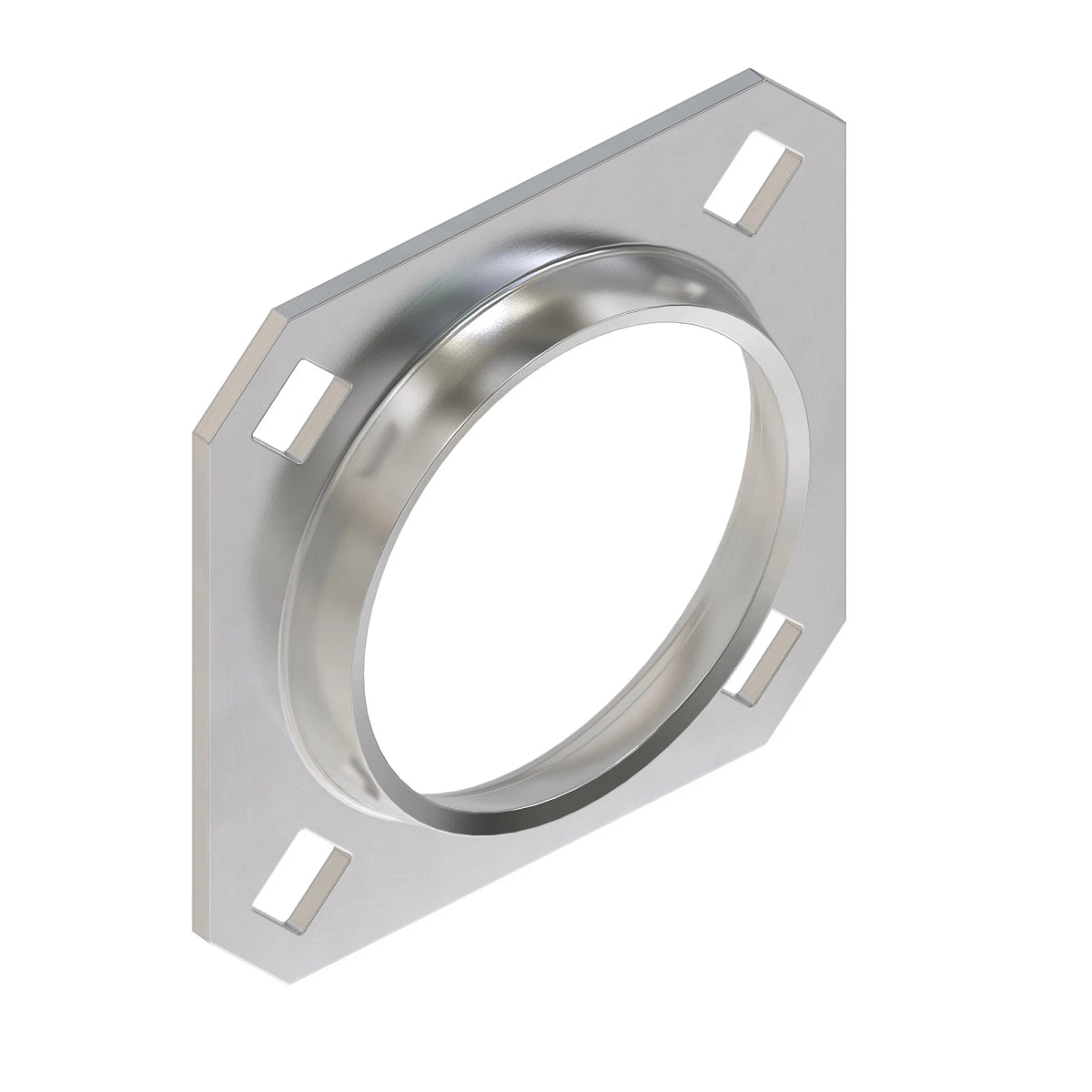 John Deere H160465: 4-Hole Square Trimmed Flanged Bearing Housing