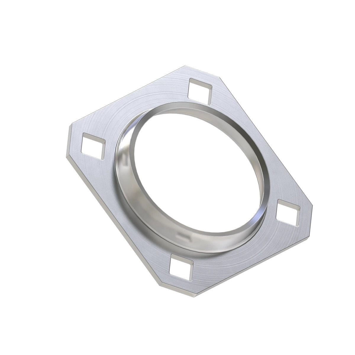 John Deere H160465:  4-Hole Square Trimmed Flanged Bearing Housing
