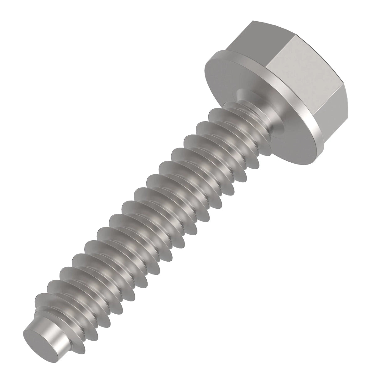John Deere H201591: Hexagonal Flange Head Self-Tapping Screw, 1/4" X 1.181"