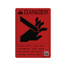 John Deere H209453: Safety Sign, Auger Danger