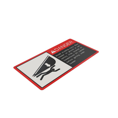 John Deere HXE123792: Danger Sign Label