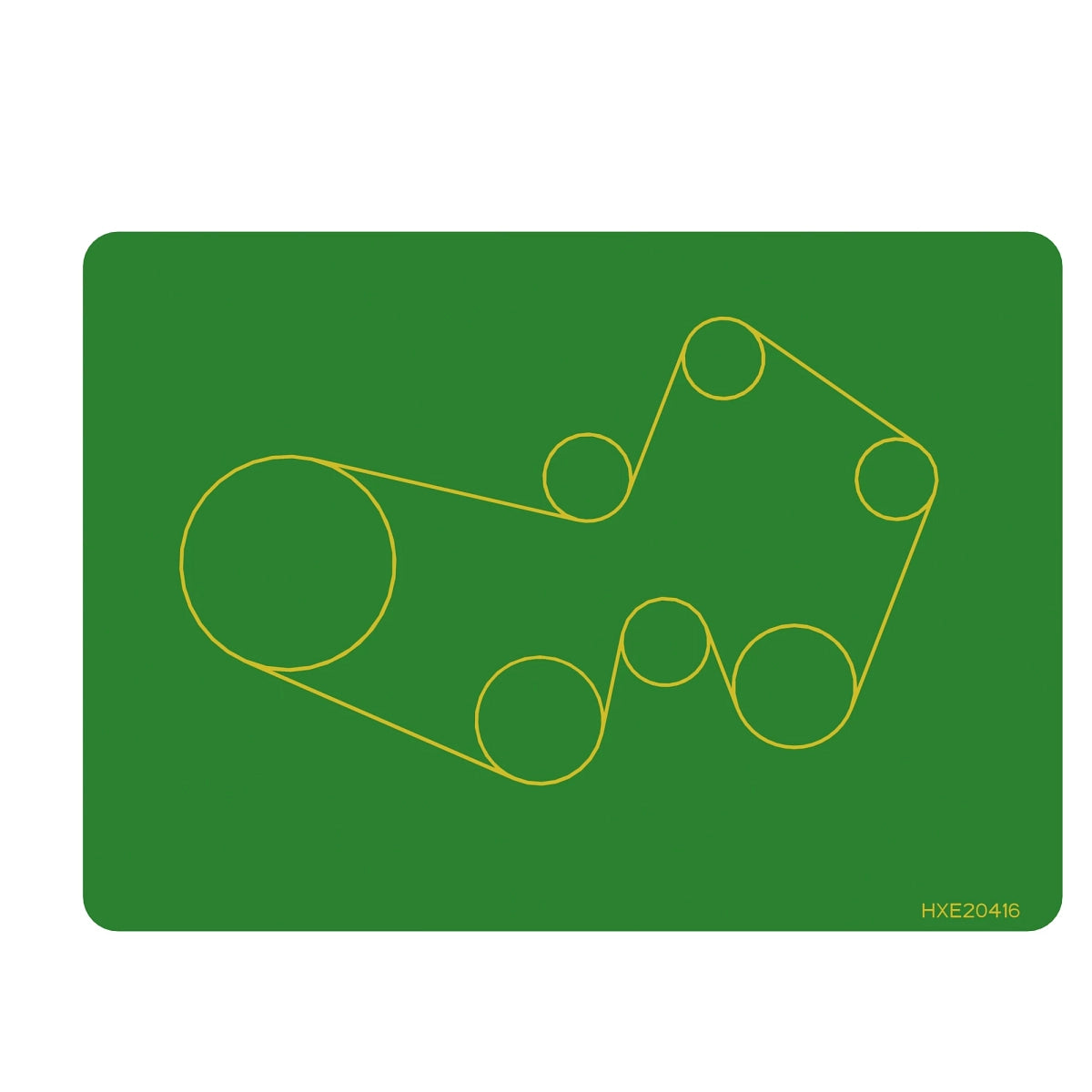 John Deere HXE20416: 13.5L IT4 STS Front Accessor Label
