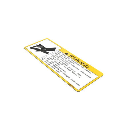 John Deere HXE28534: Hydraulic Label, English