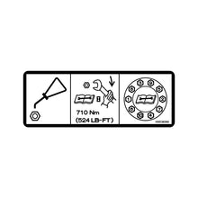 John Deere HXE38390: Wheel Bolt Torque Label