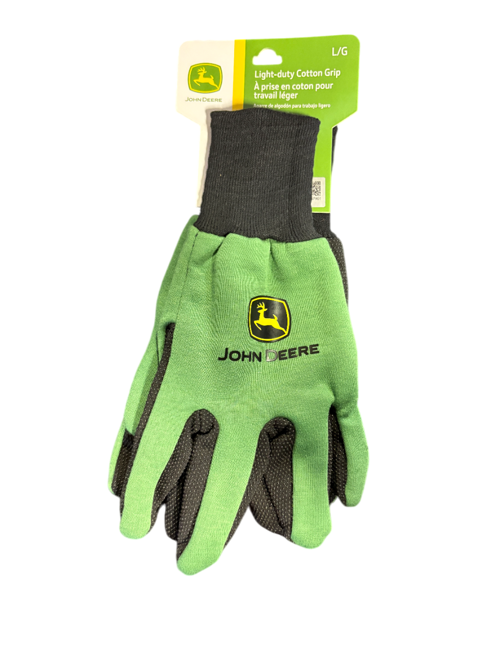 John Deere Light-duty Cotton Grip Gloves - Large