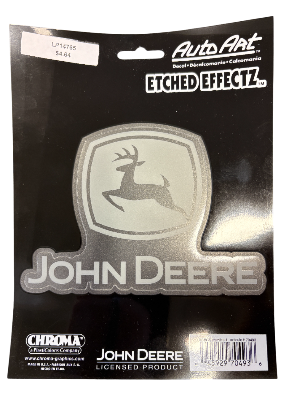 John Deere White Decal