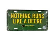 John Deere Nothing Runs Like A Deere License Plate