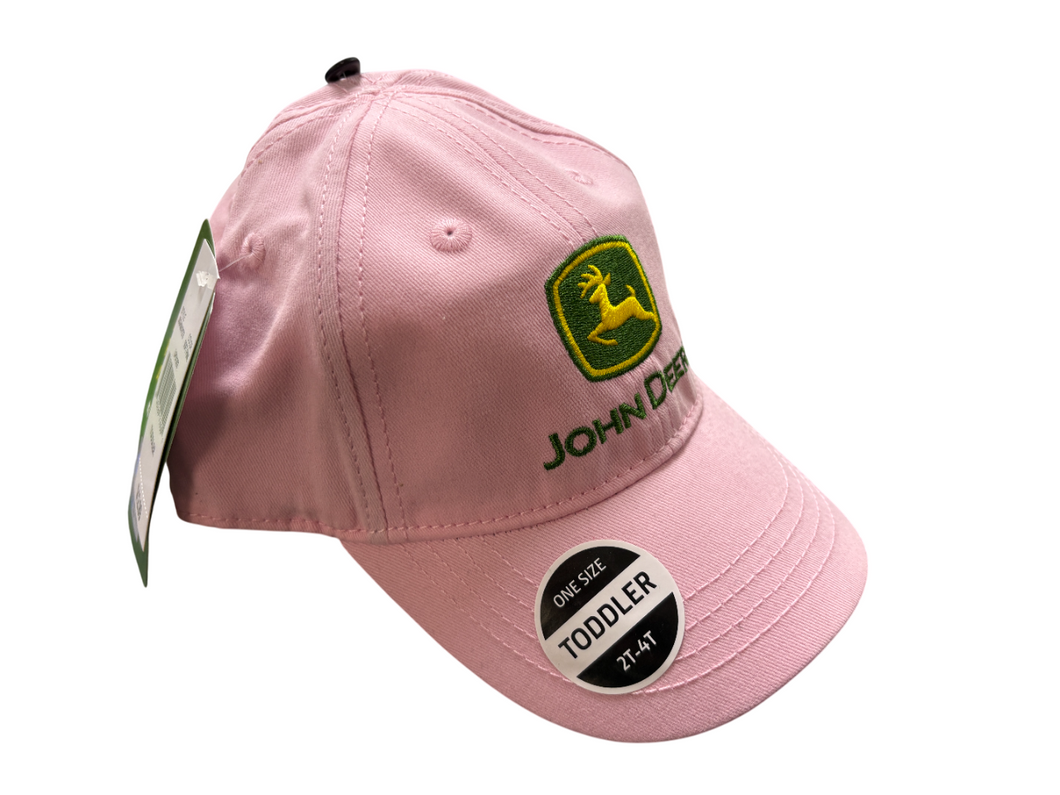 John Deere Pink Toddler Cap