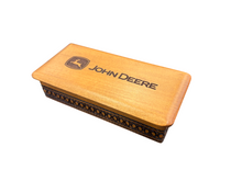 John Deere Wooden Engraved Logo Storage Box