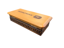 Load image into Gallery viewer, John Deere Wooden Engraved Logo Storage Box
