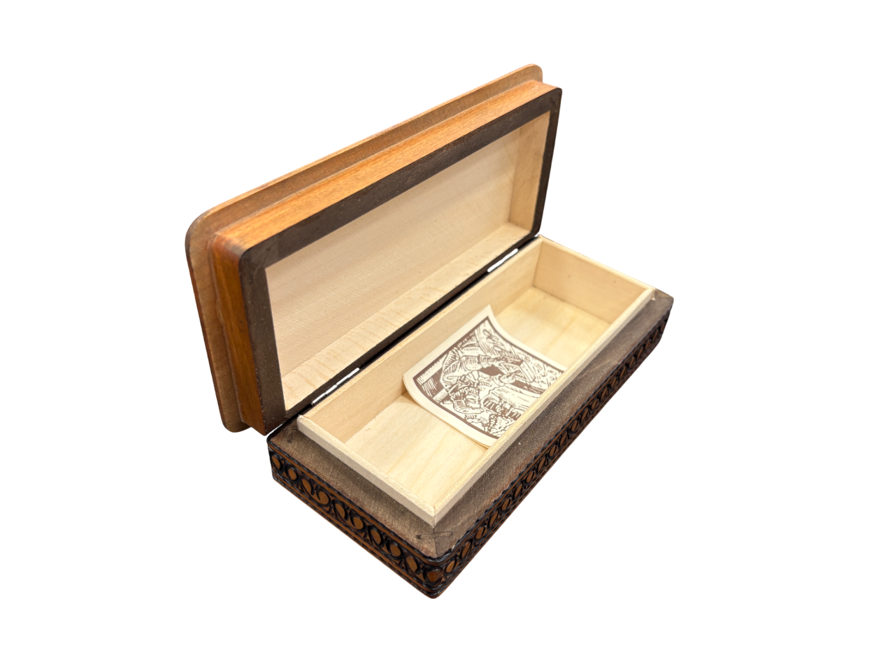 John Deere Wooden Engraved Logo Storage Box