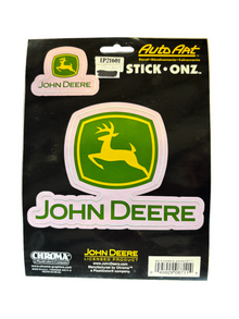 John Deere Sticker - Pink Border