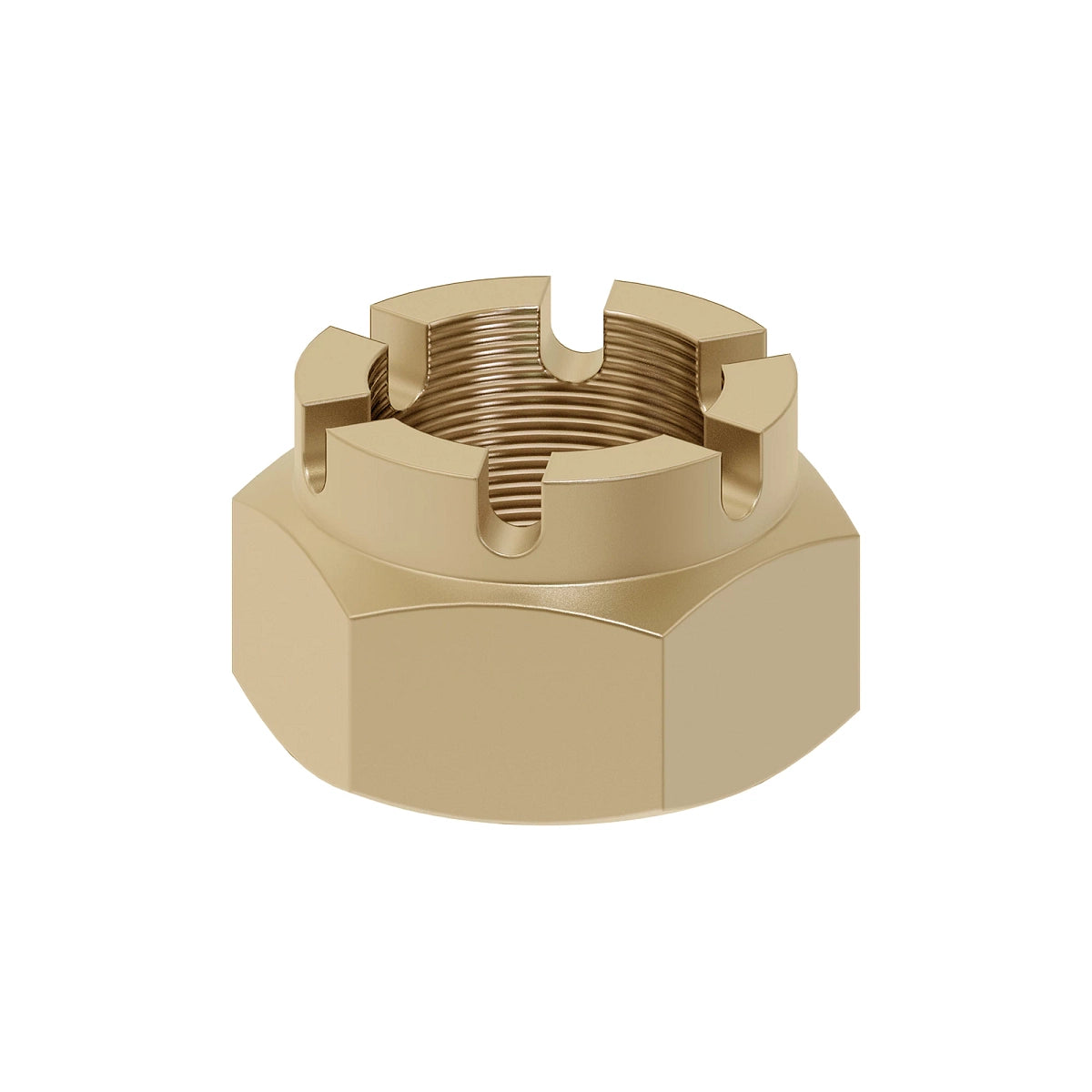 John Deere J13155:  Hexagonal Slotted Nut, 3/4"
