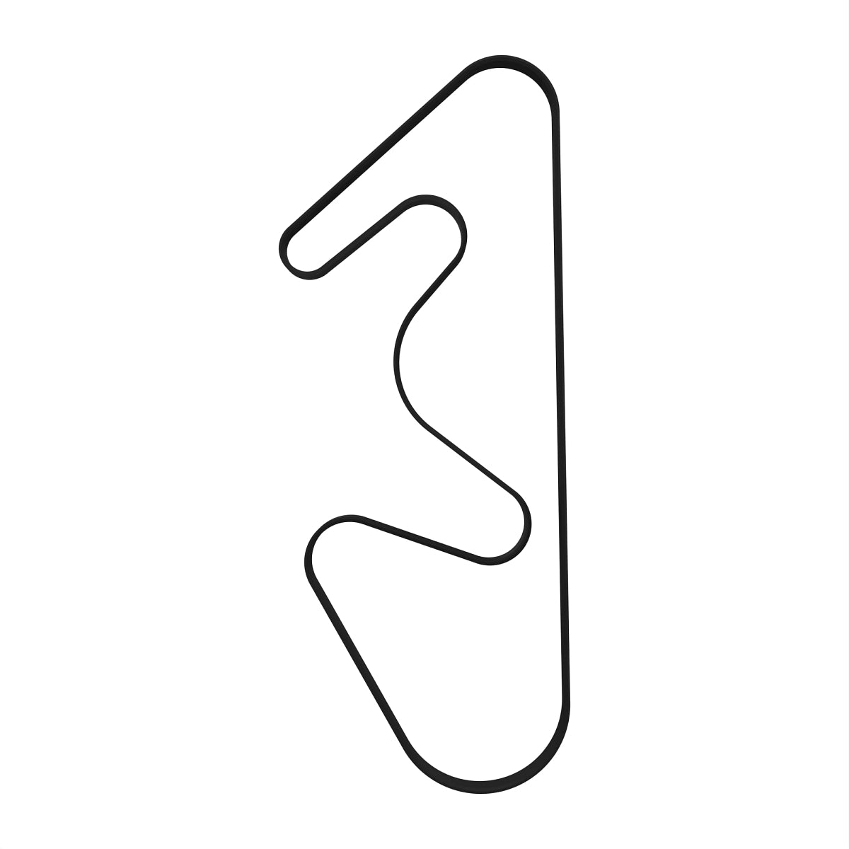 John Deere L111601: PK Section Engine Auxiliary Drive V-Belt, Effective Length 2475 mm (97.4 inch)