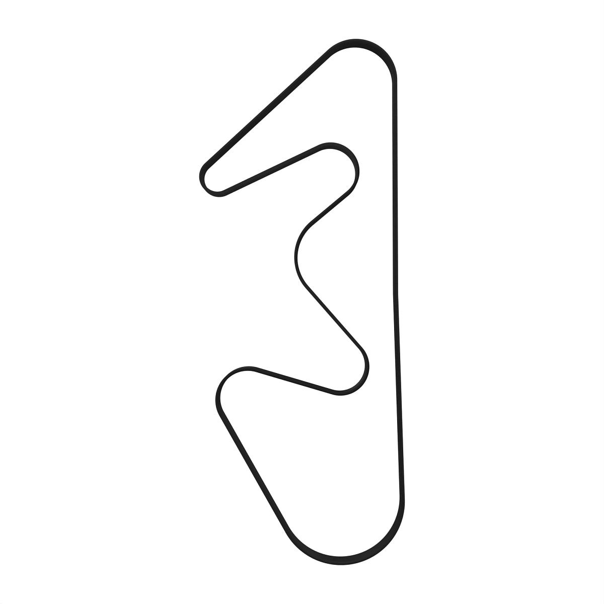 John Deere L155538: V-Belt, Effective Length 2455 mm (96.7 inch)