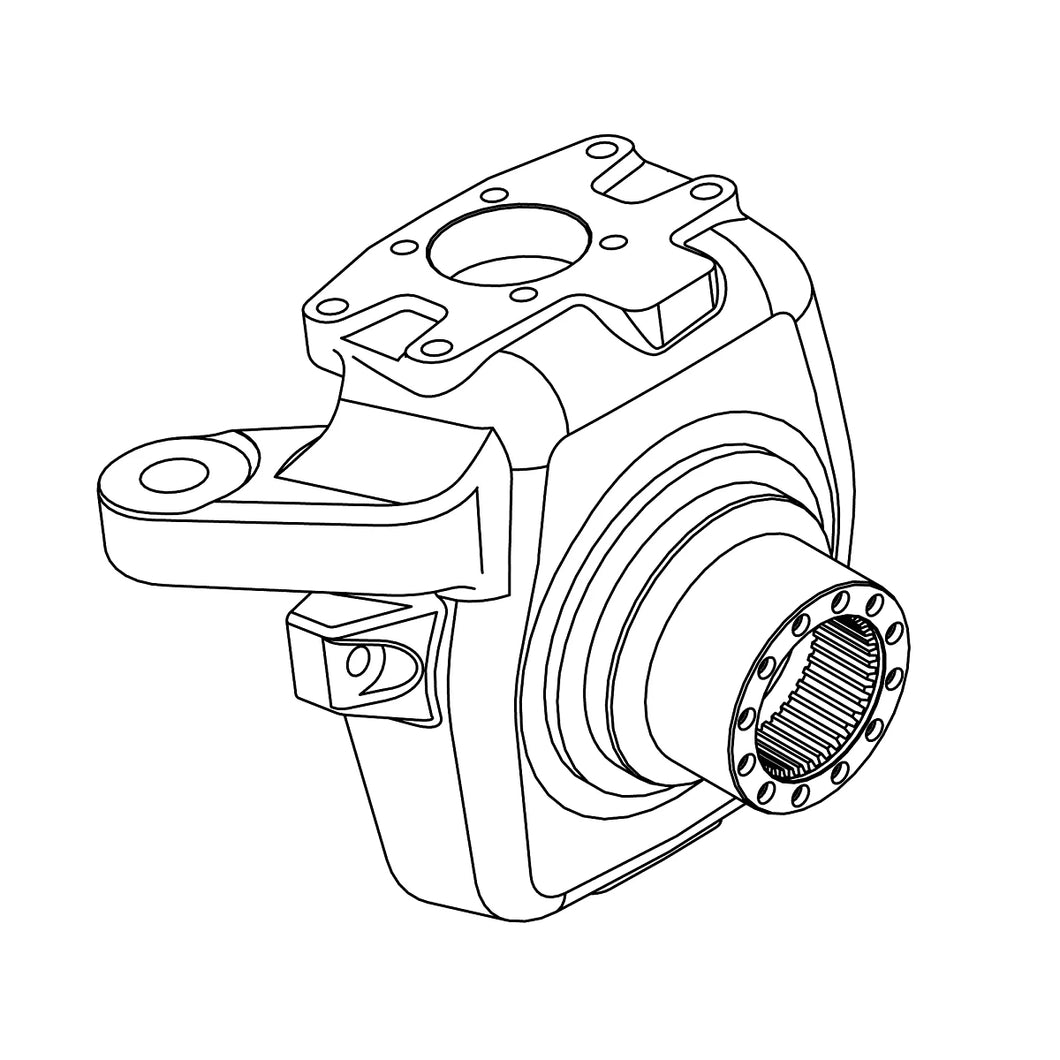 John Deere L157636: Left Side Knuckle Housing