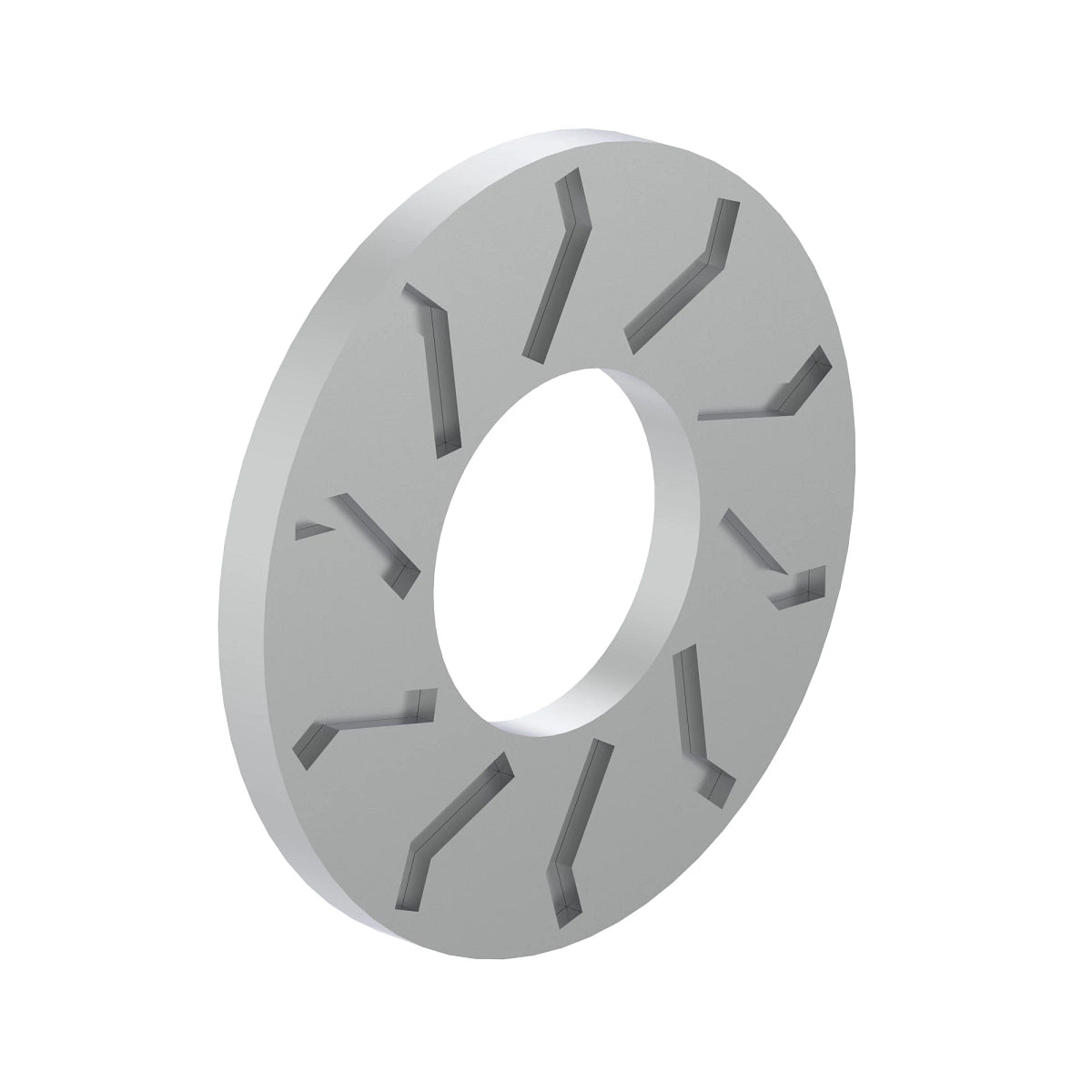 John Deere LCA84221:  Ribbed Tooth and Serrated Lock Steel Washer