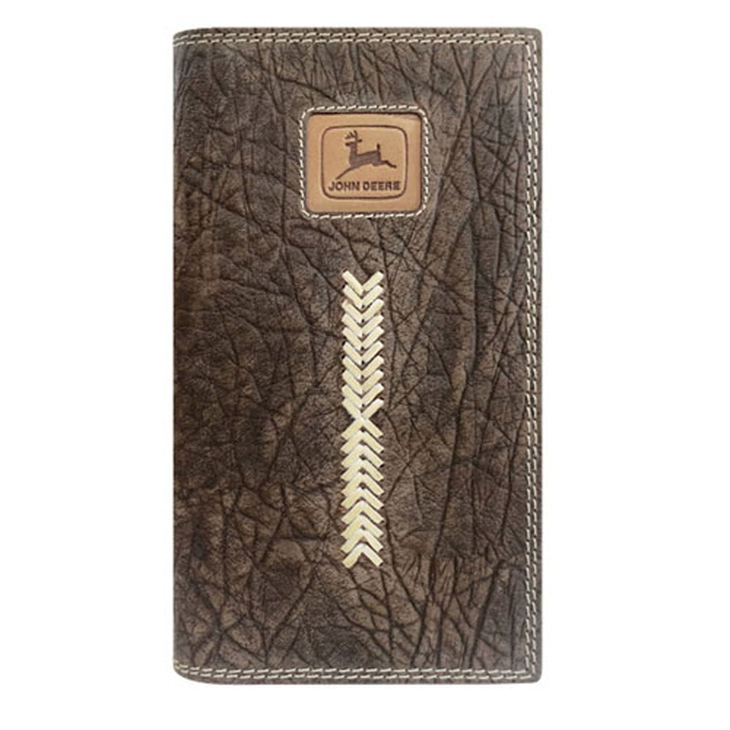 Genuine Leather Rawhide Laced Checkbook Wallet