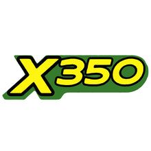 John Deere M173516: Model X350 Label