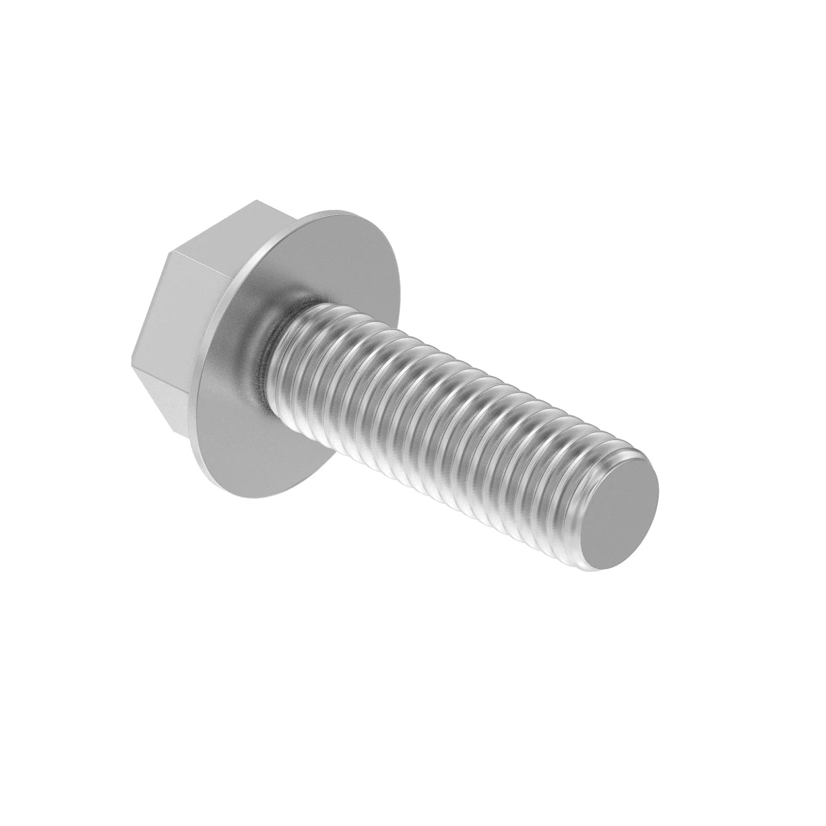 John Deere N10216: Hexagonal Head Flanged Screw, 6.350 X 19.05 mm (1/4" X 3/4")