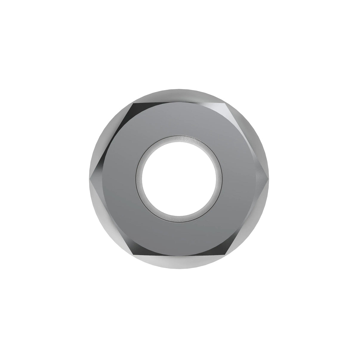 John Deere N10217: Hexagonal Flange Serrated Lock Nut, 1/4"
