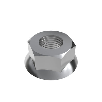 John Deere N10217: Hexagonal Flange Serrated Lock Nut, 1/4"