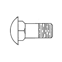 John Deere N141263: Round Head Square Neck Bolt, 15.875 X 38.1 mm (5/8" X 1-1/2")