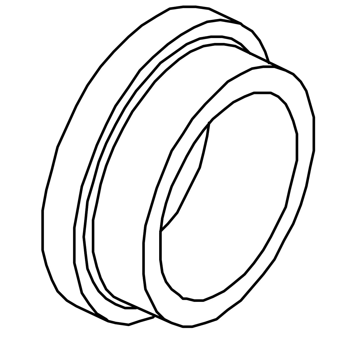 John Deere N283293:  Cylindrical Flanged Alloy Bushing