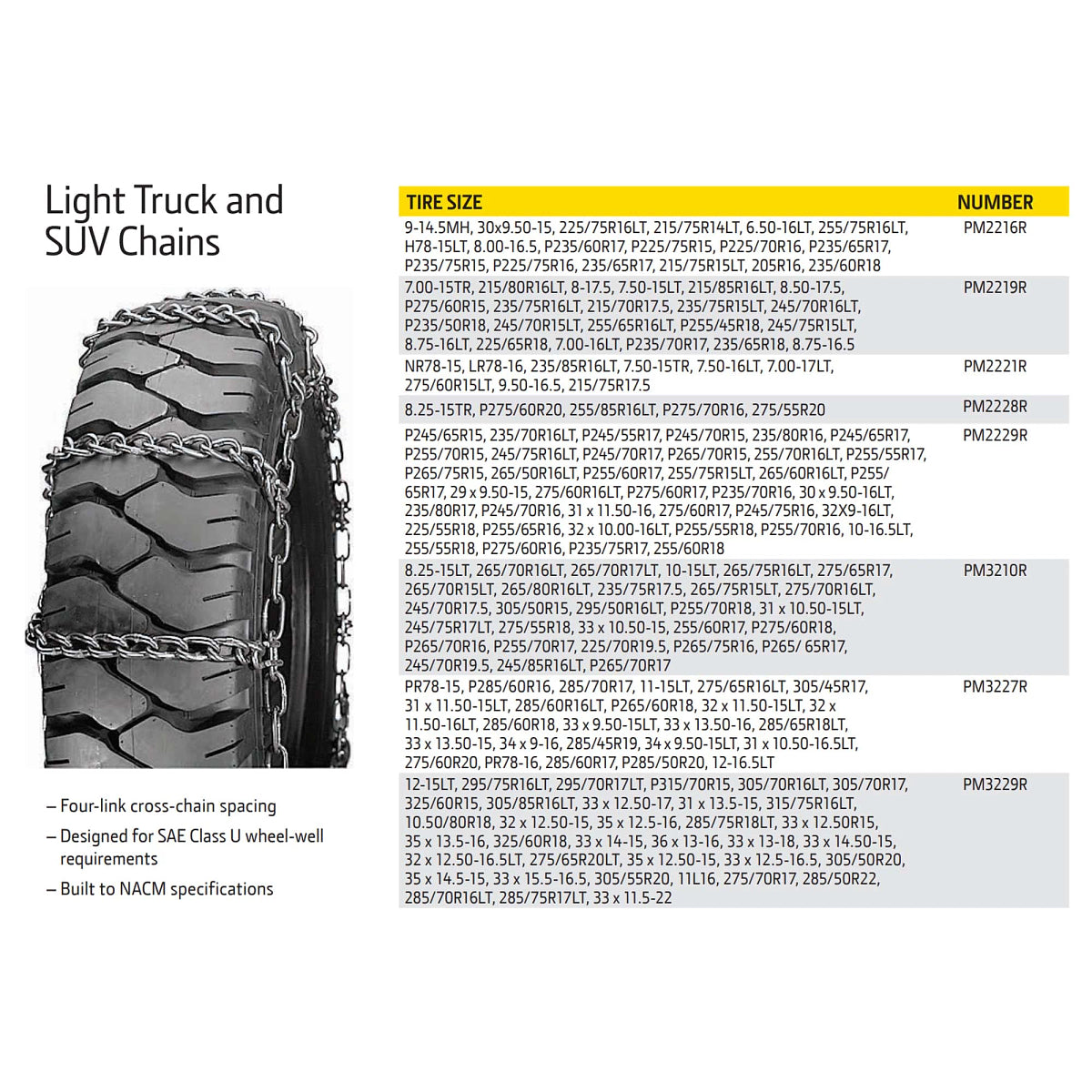 John Deere PM3229R: Tire Chains